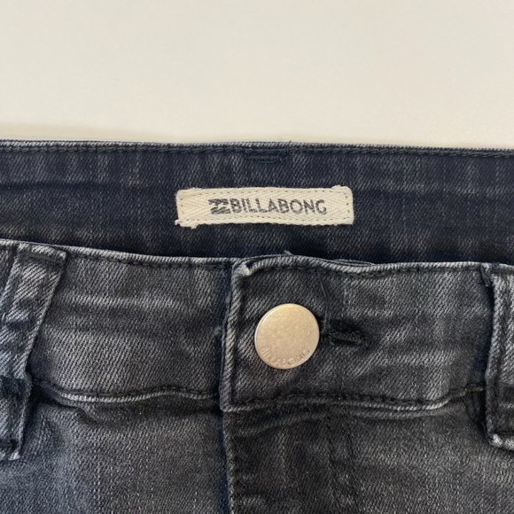 Billabong Washed Black Denim Skirt - Picture 5 of 6
